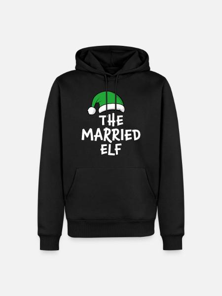 The Married Elf - Men’s Premium Organic Hoodie - black