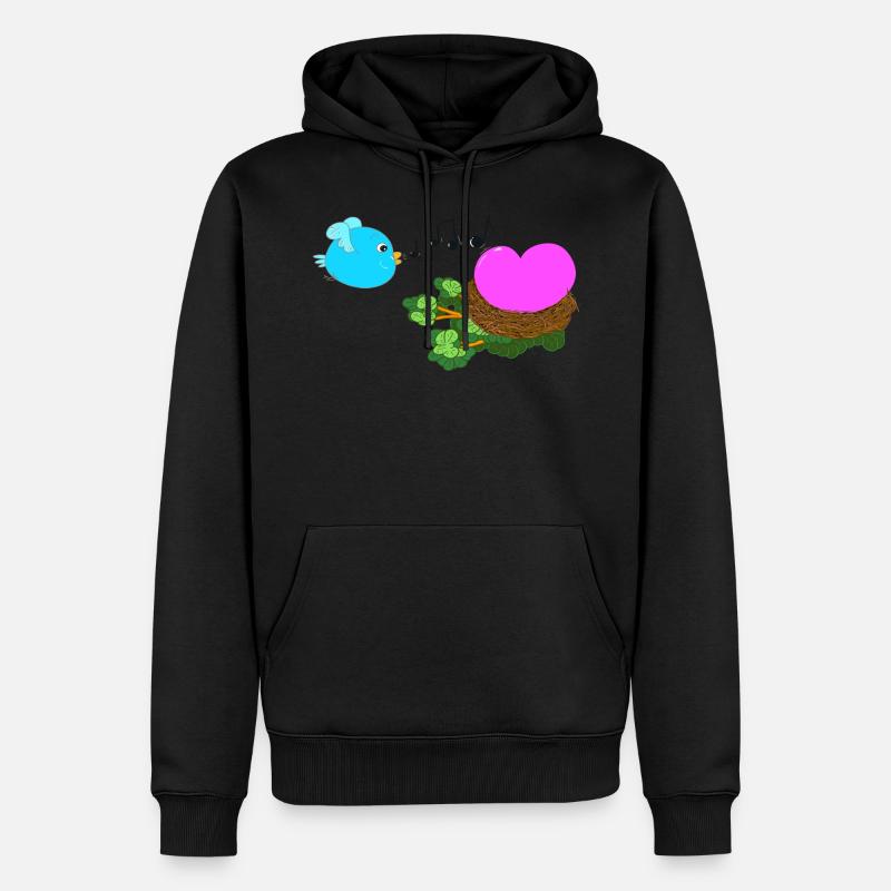 Chant de cœur - Sweat à capuche Premium bio Homme - noir