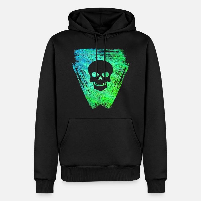 Crâne 2 E 5 - Sweat à capuche Premium bio Homme - noir