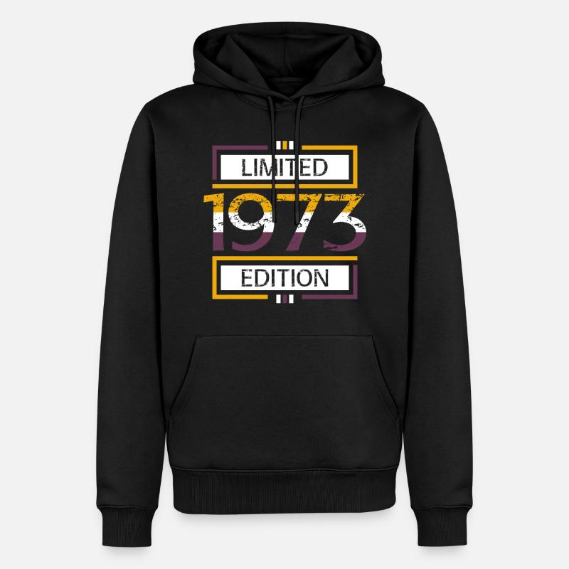 1973 Édition limitée - Sweat à capuche Premium bio Homme - noir