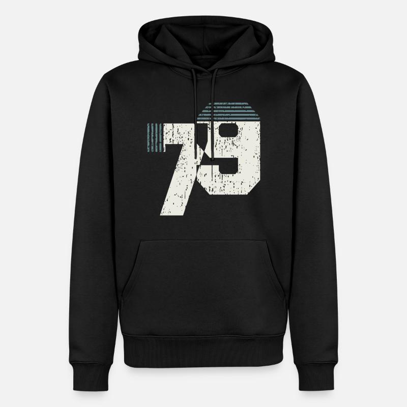 Millésime 1979 - Sweat à capuche Premium bio Homme - noir