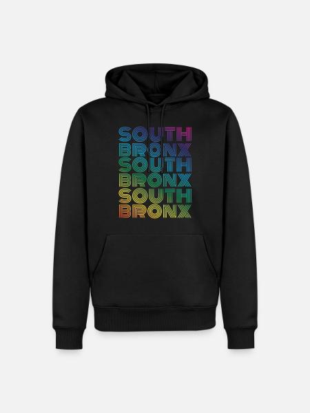 South Bronx - Männer Premium Bio Hoodie - Schwarz