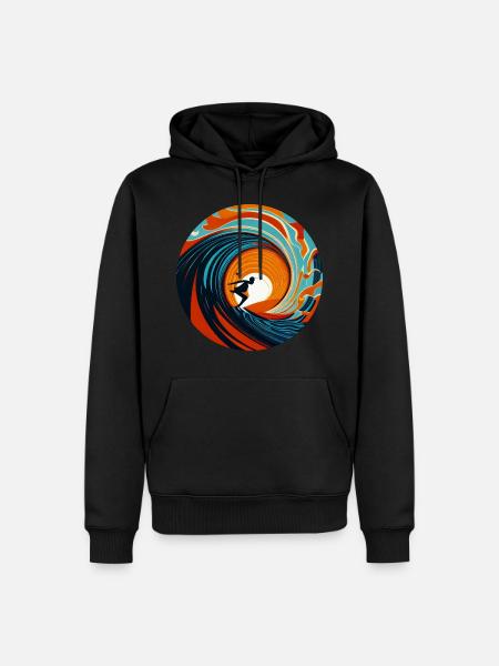 Laguna Surf - Men’s Premium Organic Hoodie - black