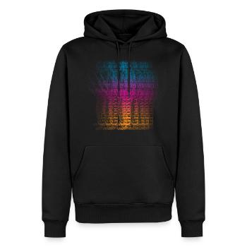 Saxophone Jazz Rétro - Sweat à capuche Premium bio Homme - noir - Devant - Nico (187cm)