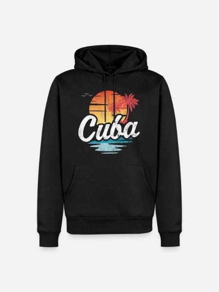 Cuba - Men’s Premium Organic Hoodie - black