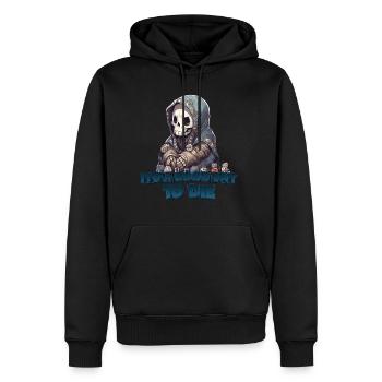 C’est un bon jour pour mourir V.1 - Sweat à capuche Premium bio Homme - noir - Devant - Nico (187cm)