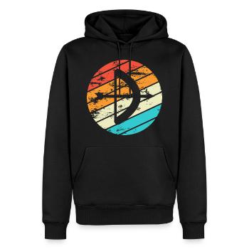 Archery Gift Saying Archery - Men’s Premium Organic Hoodie - black - Front - Nico (187cm)