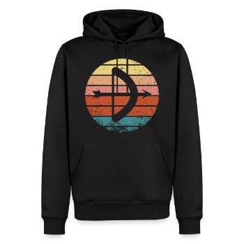 Archery Gift Saying Archery - Men’s Premium Organic Hoodie - black - Front - Nico (187cm)