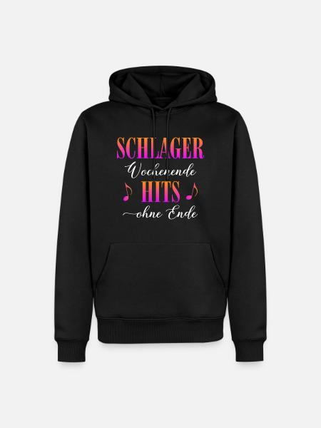Schlager Weekend - Men’s Premium Organic Hoodie - black