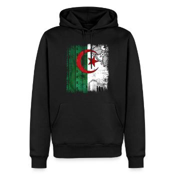 Identity of Algeria - Männer Premium Bio Hoodie - Schwarz - Vorne - Nico (187cm)