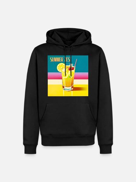 Sommerlust - Männer Premium Bio Hoodie - Schwarz
