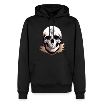 Sand Skull collection Goth - Sweat à capuche Premium bio Homme - noir - Devant - Nico (187cm)