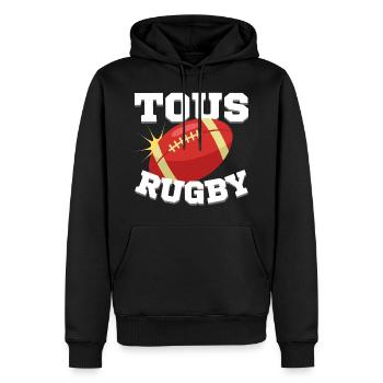 Alle nationalen Rugby-Mannschaften - Männer Premium Bio Hoodie - Schwarz - Vorne - Nico (187cm)