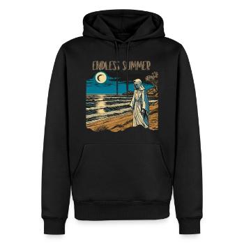 Endless Summer - Men’s Premium Organic Hoodie - black - Front - Nico (187cm)