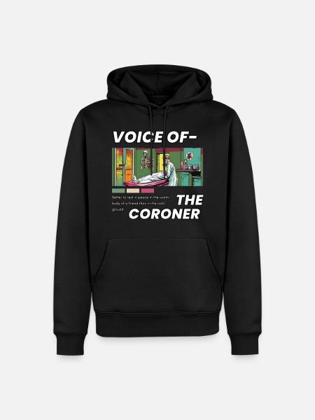 Voice of the Coroner - Men’s Premium Organic Hoodie - black