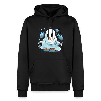 Halloween Ghost Sweet Sour Déguisement - Sweat à capuche Premium bio Homme - noir - Devant - Nico (187cm)
