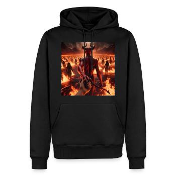 Folge mir in den Abgrund - Infernal Devil's Pact #11 - Männer Premium Bio Hoodie - Schwarz - Vorne - Nico (187cm)