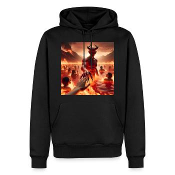 Folgt mir in den Abgrund - Infernal Devil's Pact #14 - Männer Premium Bio Hoodie - Schwarz - Vorne - Nico (187cm)