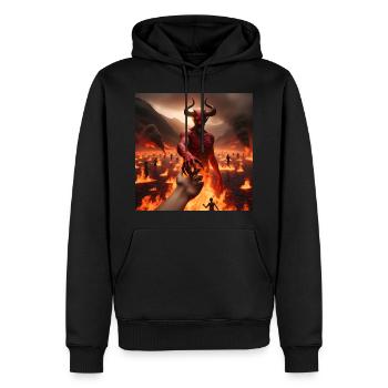 Folgt mir in den Abgrund - Infernal Devil's Pact #17 - Männer Premium Bio Hoodie - Schwarz - Vorne - Nico (187cm)