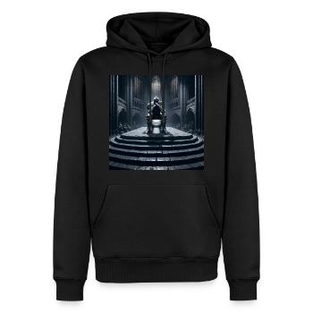 Furzseelen - Hohler Ritter auf Porzellanthron #11 - Männer Premium Bio Hoodie - Schwarz - Vorne - Nico (187cm)