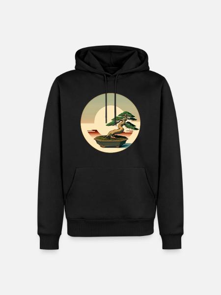 Elegant Bonsai - Men’s Premium Organic Hoodie - black