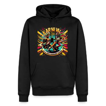 Karneval Dance - Männer Premium Bio Hoodie - Schwarz - Vorne - Nico (187cm)