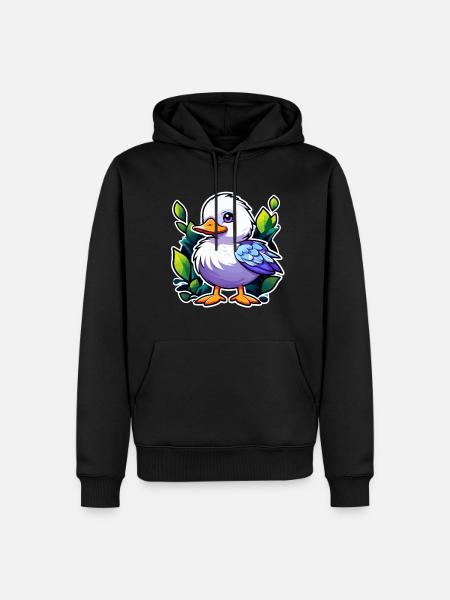 Duck Illustration - Men’s Premium Organic Hoodie - black