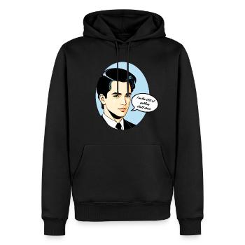 Ich bin der CEO, wenn es darum geht, Dinge zu erledigen - Männer Premium Bio Hoodie - Schwarz - Vorne - Nico (187cm)
