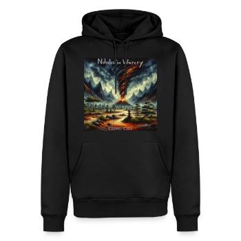NW - Chaotic Calm - Men’s Premium Organic Hoodie - black - Front - Nico (187cm)