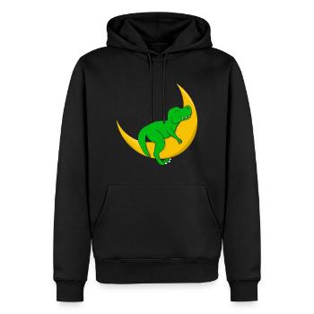 Dino Kind T-Rex Baby Schlafshirt Dinosaurier - Männer Premium Bio Hoodie - Schwarz - Vorne - Nico (187cm)