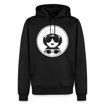 Funny Toddler Wearing Sunglasses Cool Baby - Men’s Premium Organic Hoodie - black - Front - Nico (187cm)
