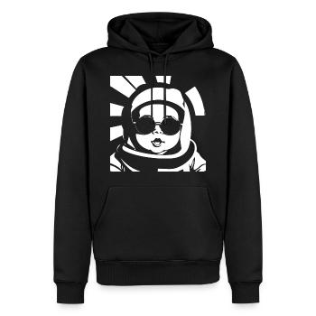 Funny Toddler Wearing Sunglasses Cool Baby - Men’s Premium Organic Hoodie - black - Front - Nico (187cm)
