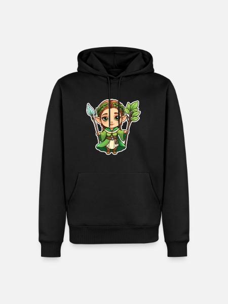 Druide Druide Fantasy Illustration - Sweat à capuche Premium bio Homme - noir