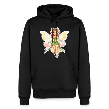 Fairy Fantasy Illustration - Men’s Premium Organic Hoodie - black - Front - Nico (187cm)