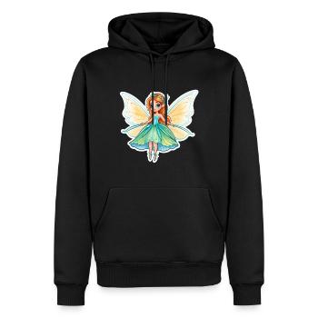 Fairy Fantasy Illustration - Men’s Premium Organic Hoodie - black - Front - Nico (187cm)
