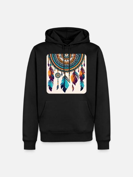 Spiritual Dream Catcher - Men’s Premium Organic Hoodie - black