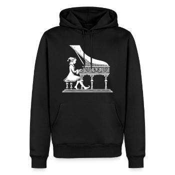 Elf Piano Concerto - Sweat à capuche Premium bio Homme - noir - Devant - Nico (187cm)