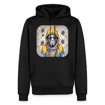 Horror Bienen Dämon - Männer Premium Bio Hoodie - Schwarz - Vorne - Nico (187cm)