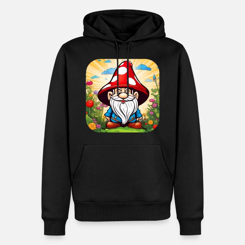 Mignon champignon lutin - Sweat à capuche Premium bio Homme - noir