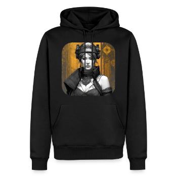 Fille fantastique et cool - Sweat à capuche Premium bio Homme - noir - Devant - Nico (187cm)