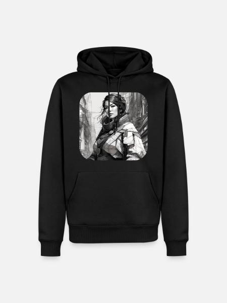 Fille fantastique cool - Sweat à capuche Premium bio Homme - noir