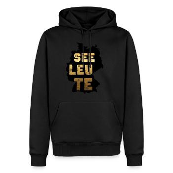 seefahrer tshirt Tag des Seefahrers humor seeleute - Männer Premium Bio Hoodie - Schwarz - Vorne - Nico (187cm)