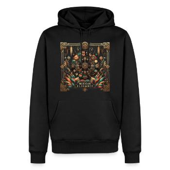 Astro Nouveau Mexican Luxe - Männer Premium Bio Hoodie - Schwarz - Vorne - Nico (187cm)