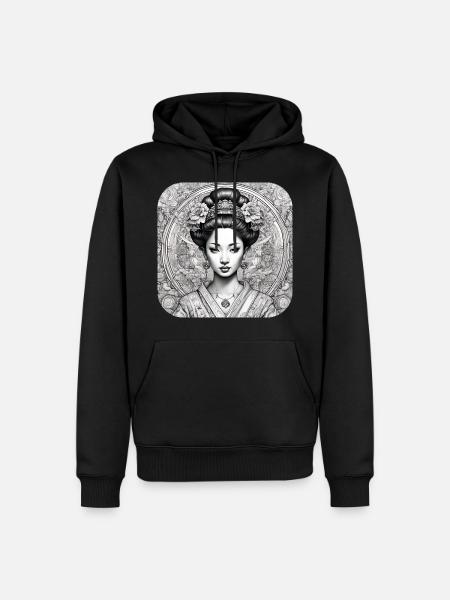 Graceful Geisha - Men’s Premium Organic Hoodie - black