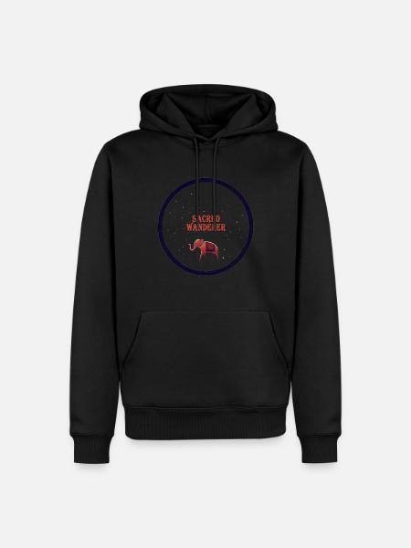 Sacred Elephant Odyssey - Men’s Premium Organic Hoodie - black