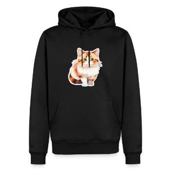 Munchkin Dackelkatze Wasserfarben - Männer Premium Bio Hoodie - Schwarz - Vorne - Nico (187cm)