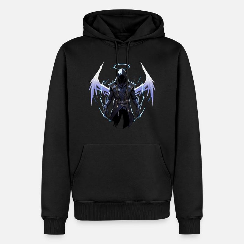 Todesengel - Männer Premium Bio Hoodie - Schwarz
