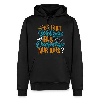 Drachensteigen Drachen Steigen - Männer Premium Bio Hoodie - Schwarz - Vorne - Nico (187cm)
