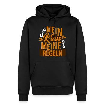 Krahnführer Kranfahrer - Männer Premium Bio Hoodie - Schwarz - Vorne - Nico (187cm)