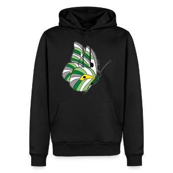 Butterfly androphilia neutrois scoliosexual - Men’s Premium Organic Hoodie - black - Front - Nico (187cm)